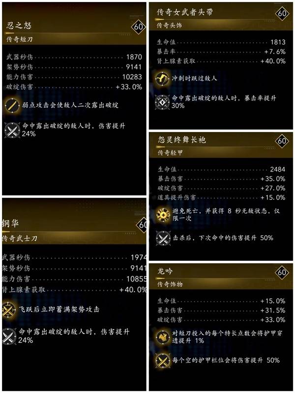 《刺客信条影》奈绪江装备推荐及获取方法